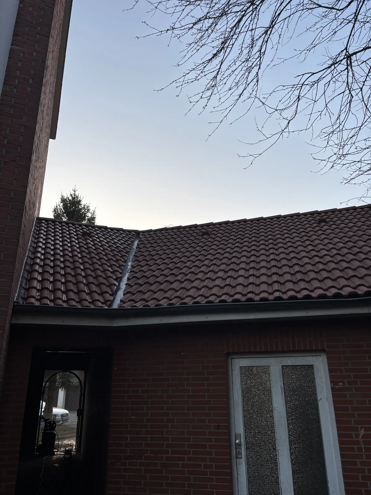 Dach nach der Reinigung